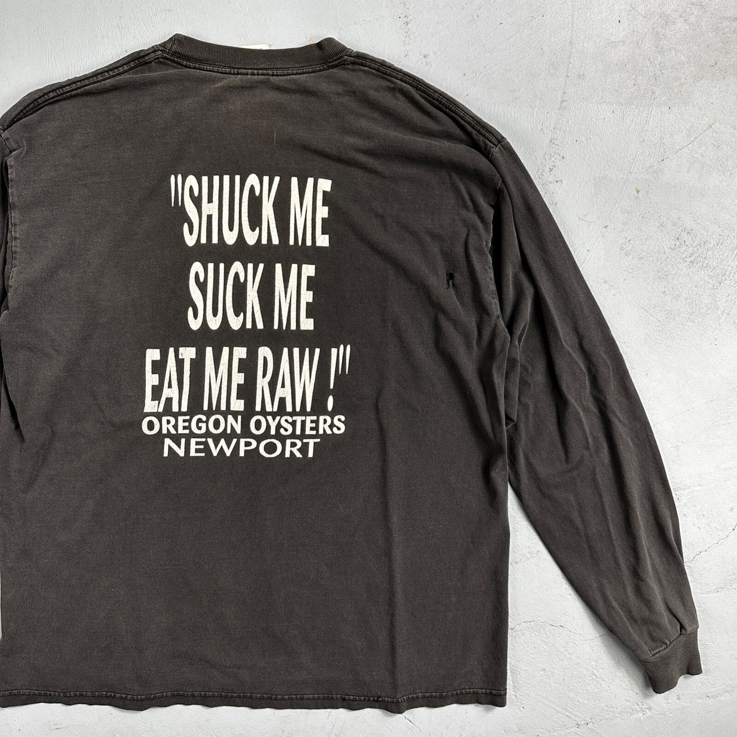 Shuck Me Suck Me Eat Me Raw Y2K VTG T Shirt Oysters Oregon Coast Grunge Nirvana