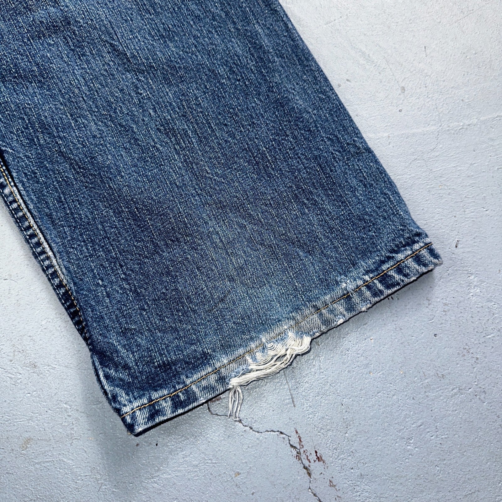Levis 501 Vintage 90s Spain XX Straight Leg Jeans Blue Med Wash 38x34 Act 38x33