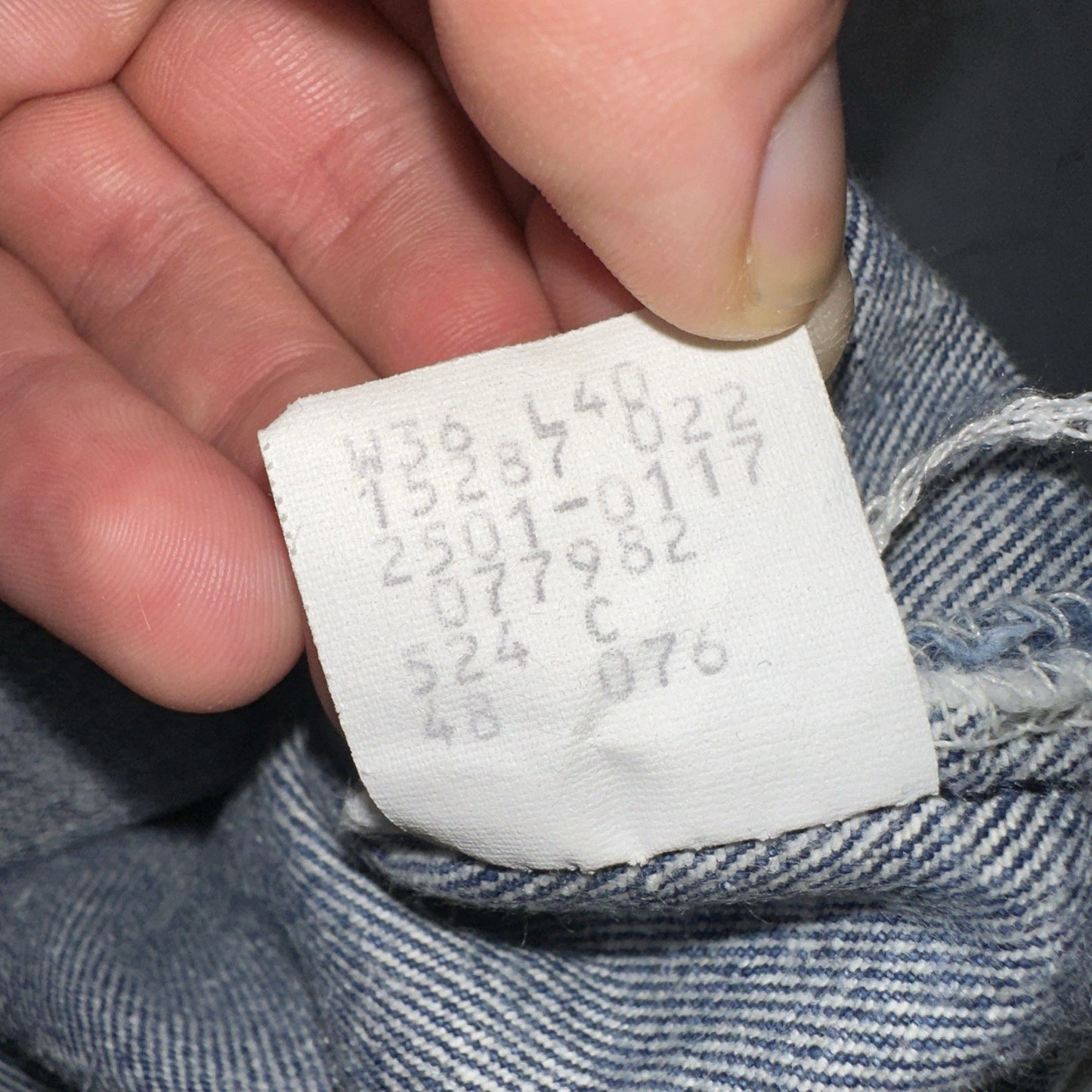 Levis 501 Vintage 80s USA XX Straight Leg Jeans Blue Light Wash 36x40 Act 32x29