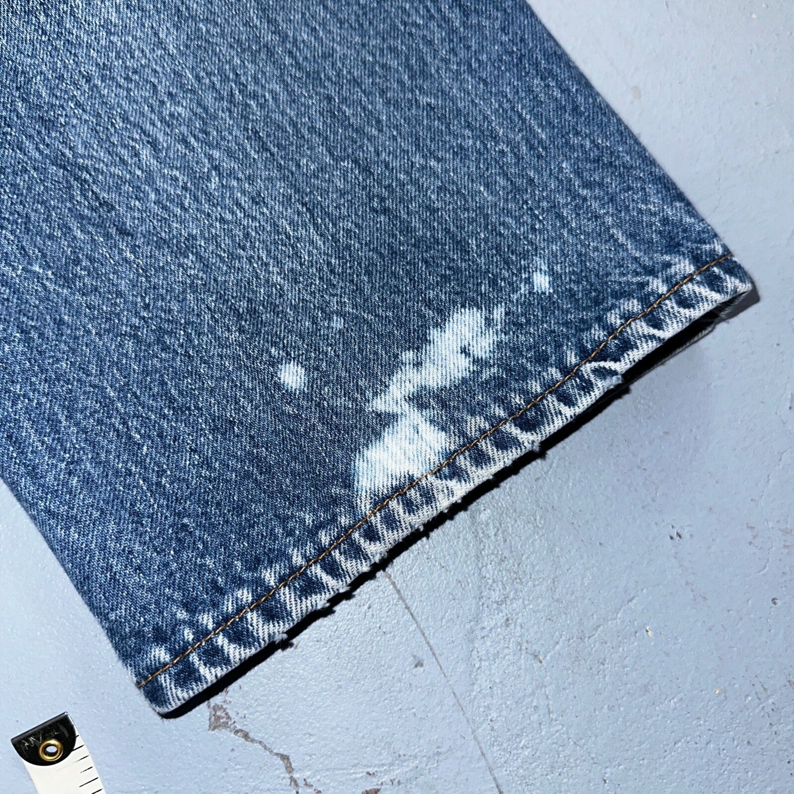 Levis 501 Vintage 90s USA XX Straight Leg Jeans Blue Light Wash 38x32 Act 34x28