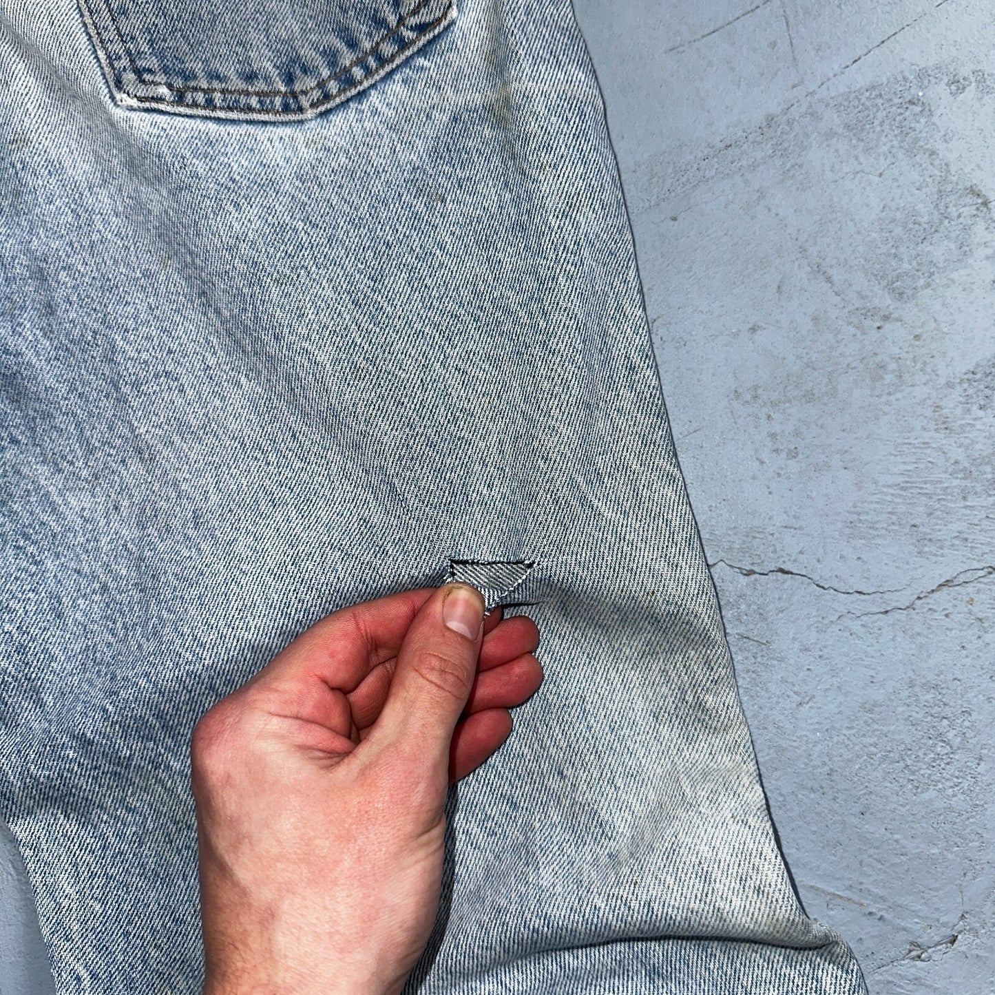 Levis 517 Vintage 80s USA Orange Tab Bootcut Flare Blue Worn Jeans Act 32x29