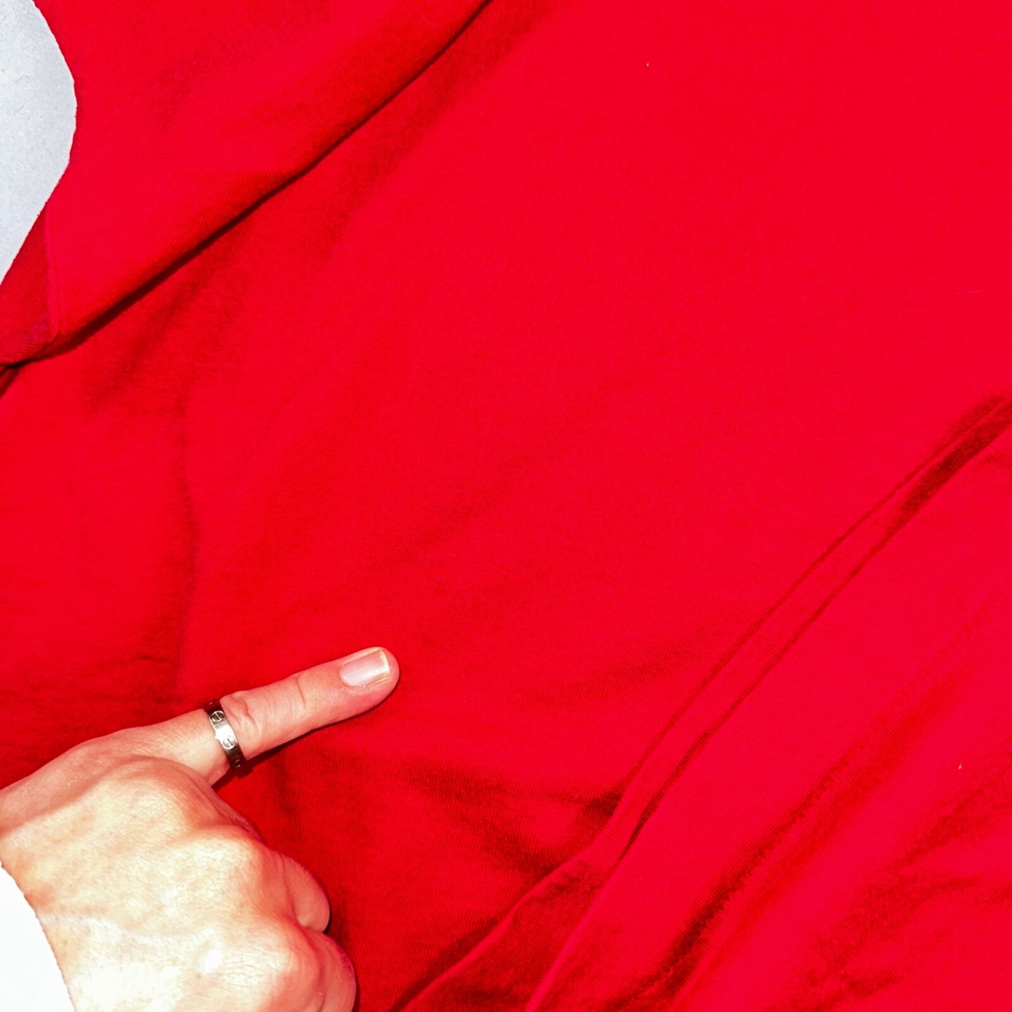 BVD 90s USA VTG T Shirt Red No Print Lot 1 Single Stitch Basic Tee Simple