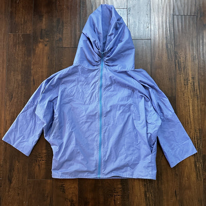 Vintage SMOCK Anorak Pullover Jacket 80s 90s Blue Kaki Robert’s Womens Rockabill