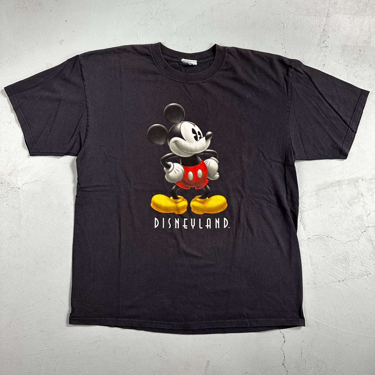 Disney Mickey Mouse Disneyland VTG T Shirt 90s Y2K Navy Blue Fun Cute Teacher