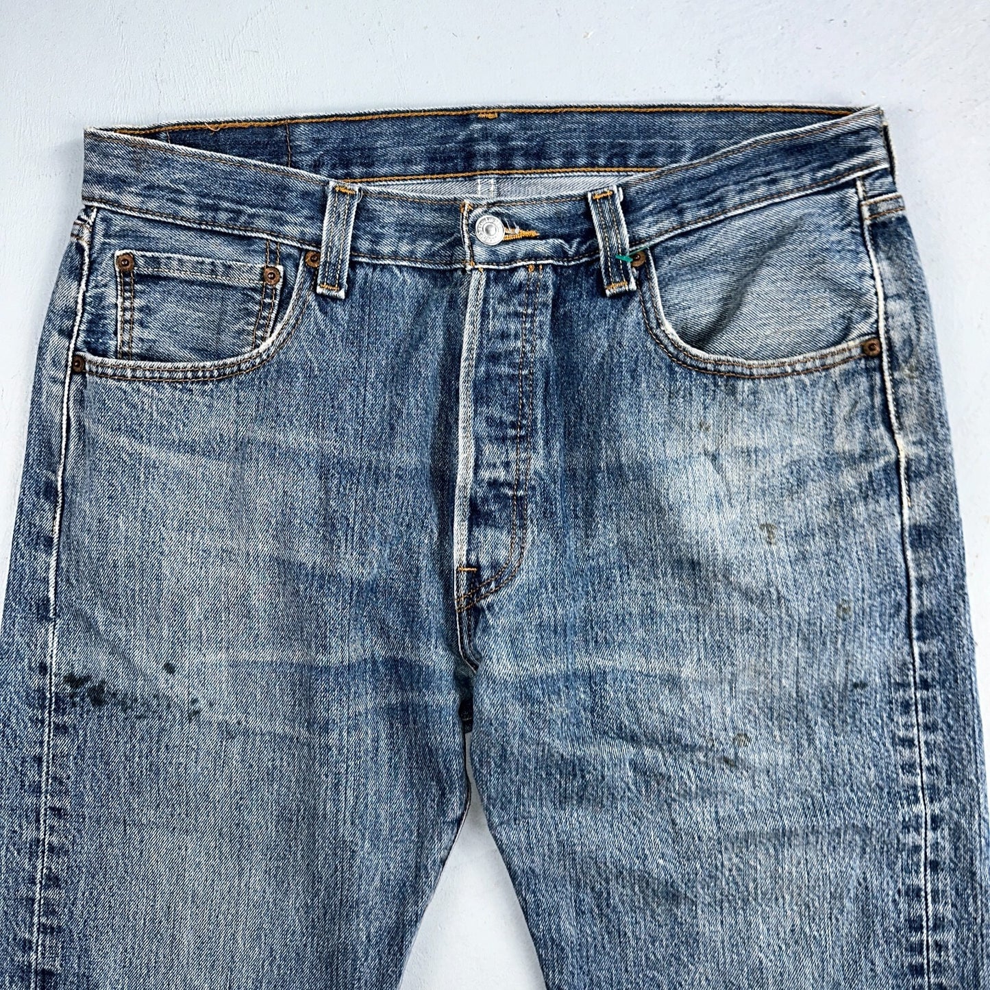 Levis 501 Vintage Y2K XX Straight Leg Jeans Blue Med Wash 34x30 Act 34x29