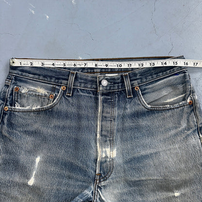 Levis 501 Vintage Y2K Mexico Straight Leg Jeans 34x33 90s Med Wash Act 32x29