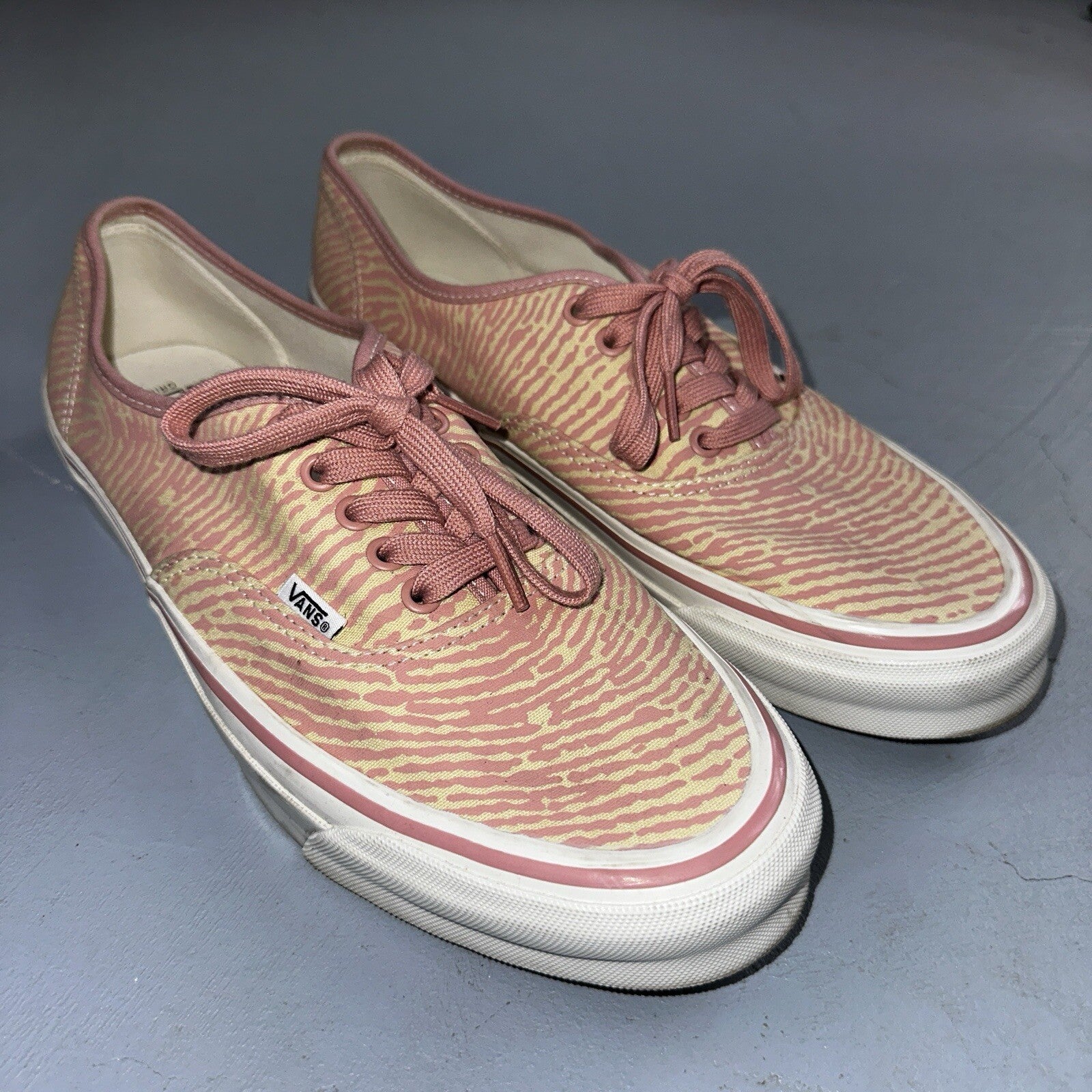 Vans Vault OG Authentic LX Salehe Bembury Spunge Peppercorn Size 12 Pink Tiger