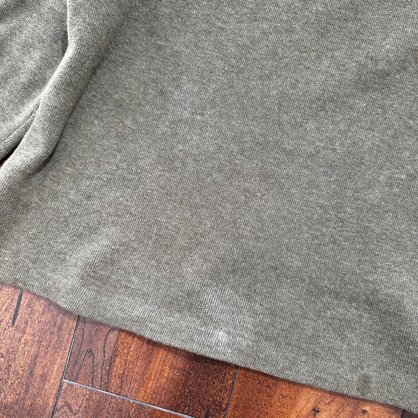 Polo Ralph Lauren Men's Quarter Zip Pullover Sweater Army Green Olive Y2K Size L