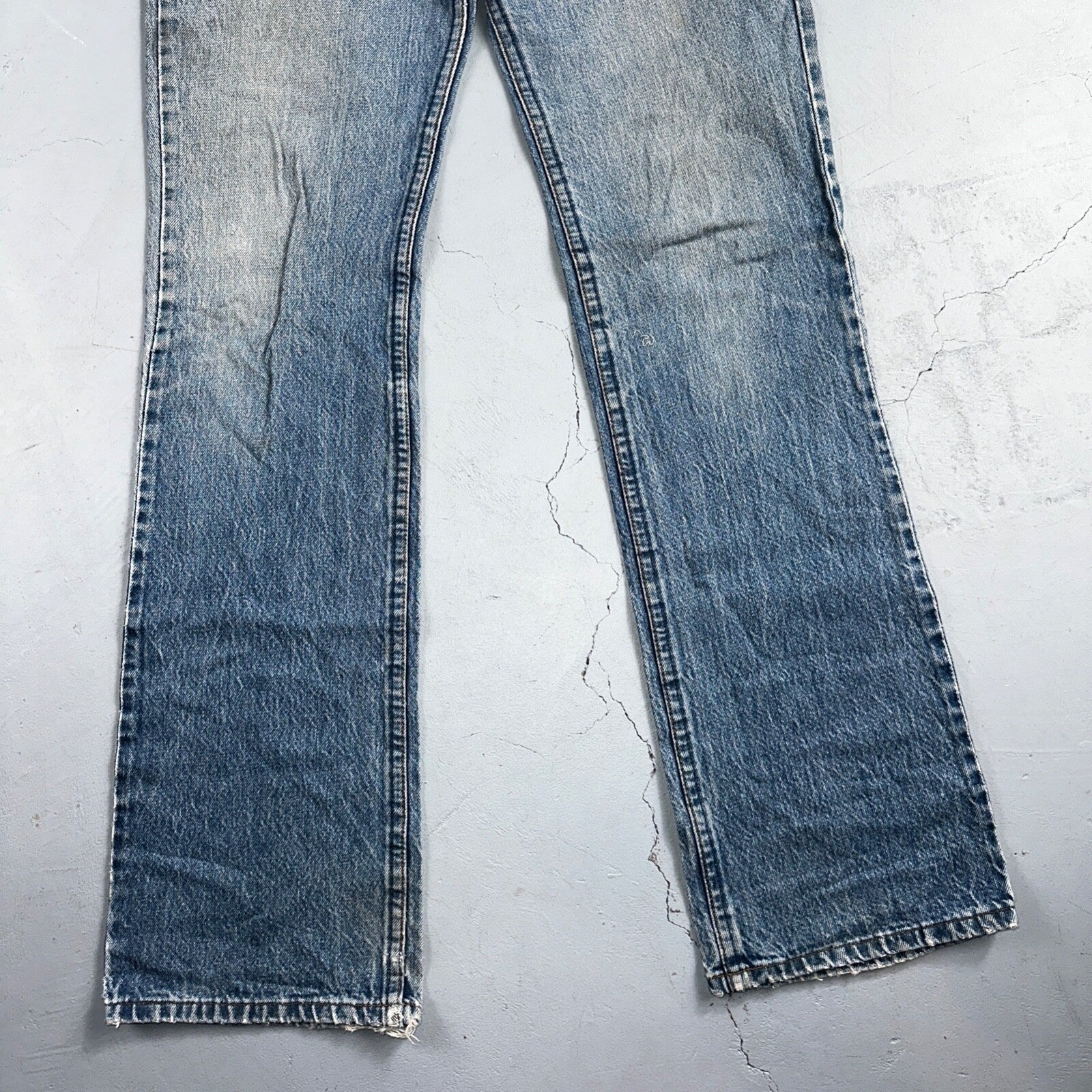 Levis 517 Vintage 80s USA Orange Tab Bootcut Flare Blue Worn Jeans Act 32x34