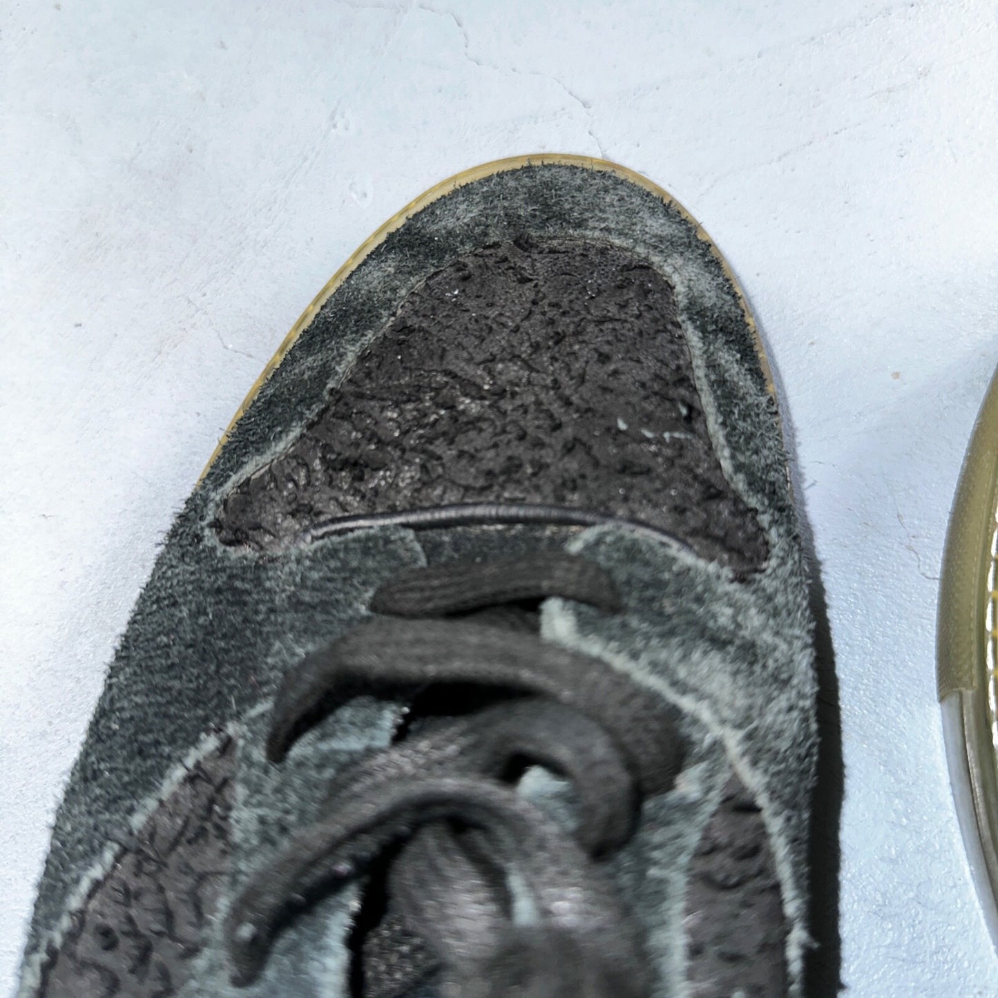 Balenciaga Paris Black Distressed Leather And Suede Sneaker Trainer Mens Size 42