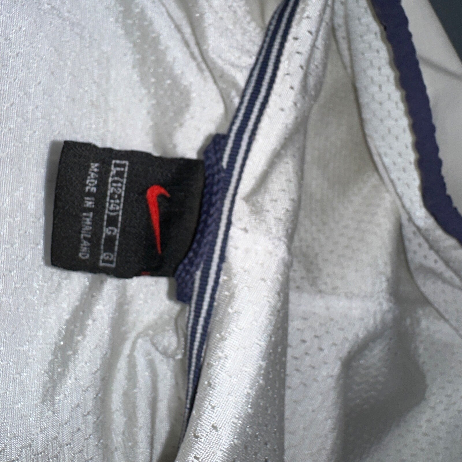 Nike Jacket Vintage Nylon Windbreaker Women’s Quarter Zip Large White 90s