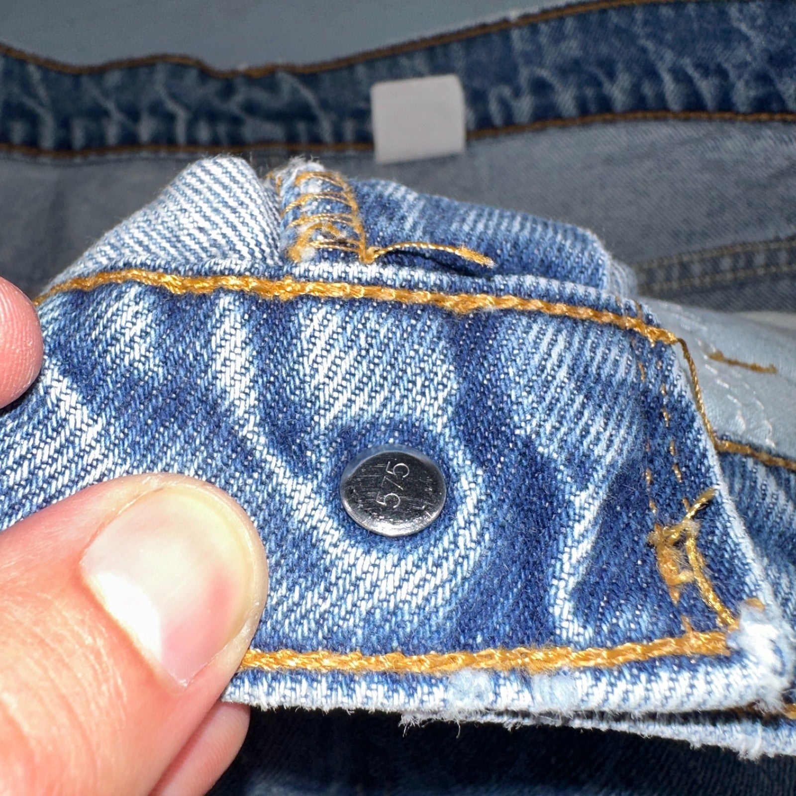 Levis 517 Jeans Mens 36x34 Black Denim Bootcut Red Tab USA Vintage 90s 34x32