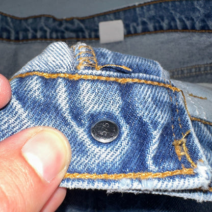 Levis 517 Jeans Mens 36x34 Black Denim Bootcut Red Tab USA Vintage 90s 34x32