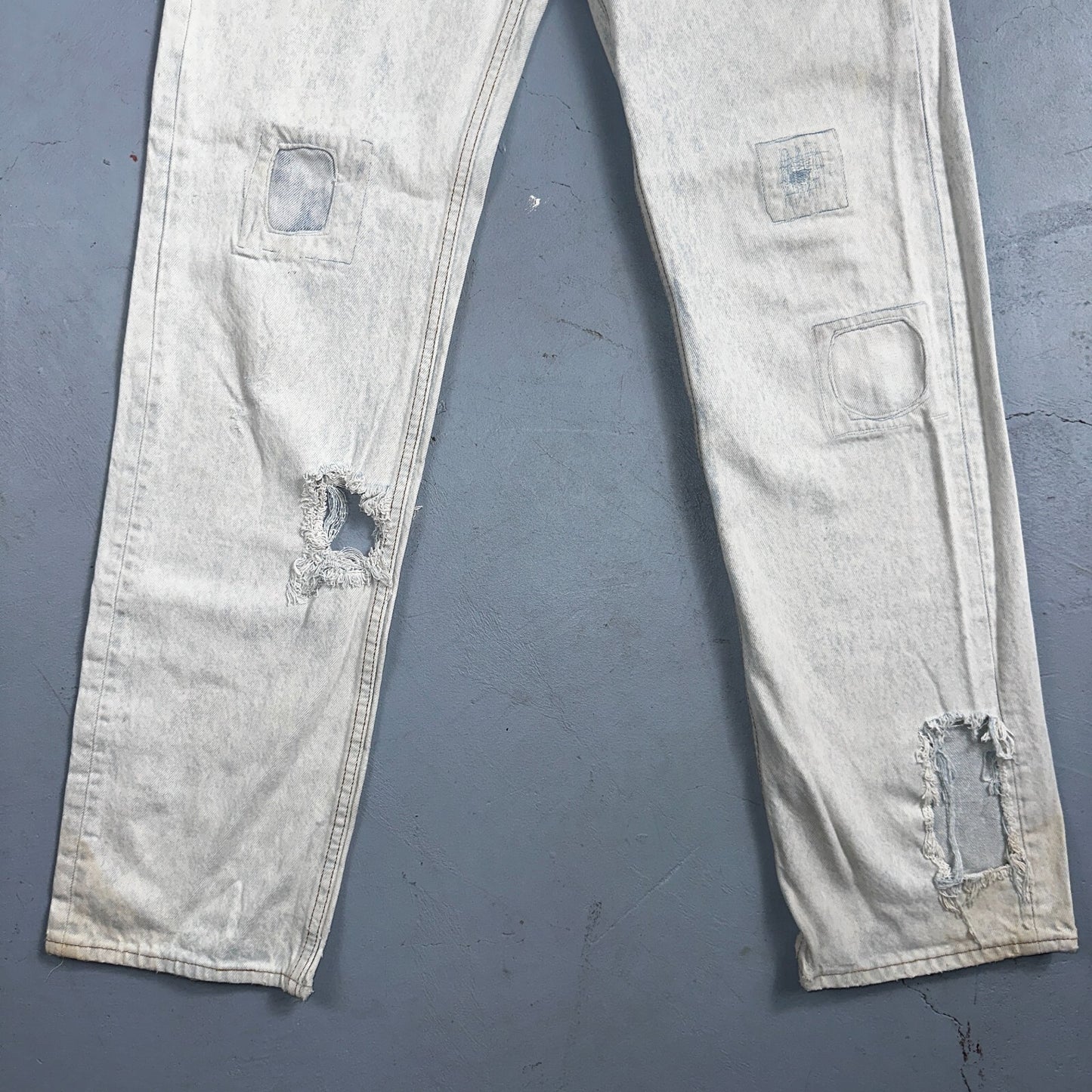 Levis 501 Vintage 90s USA XX Straight Leg Jeans 32x34 Blue Light Wash Act 29x32