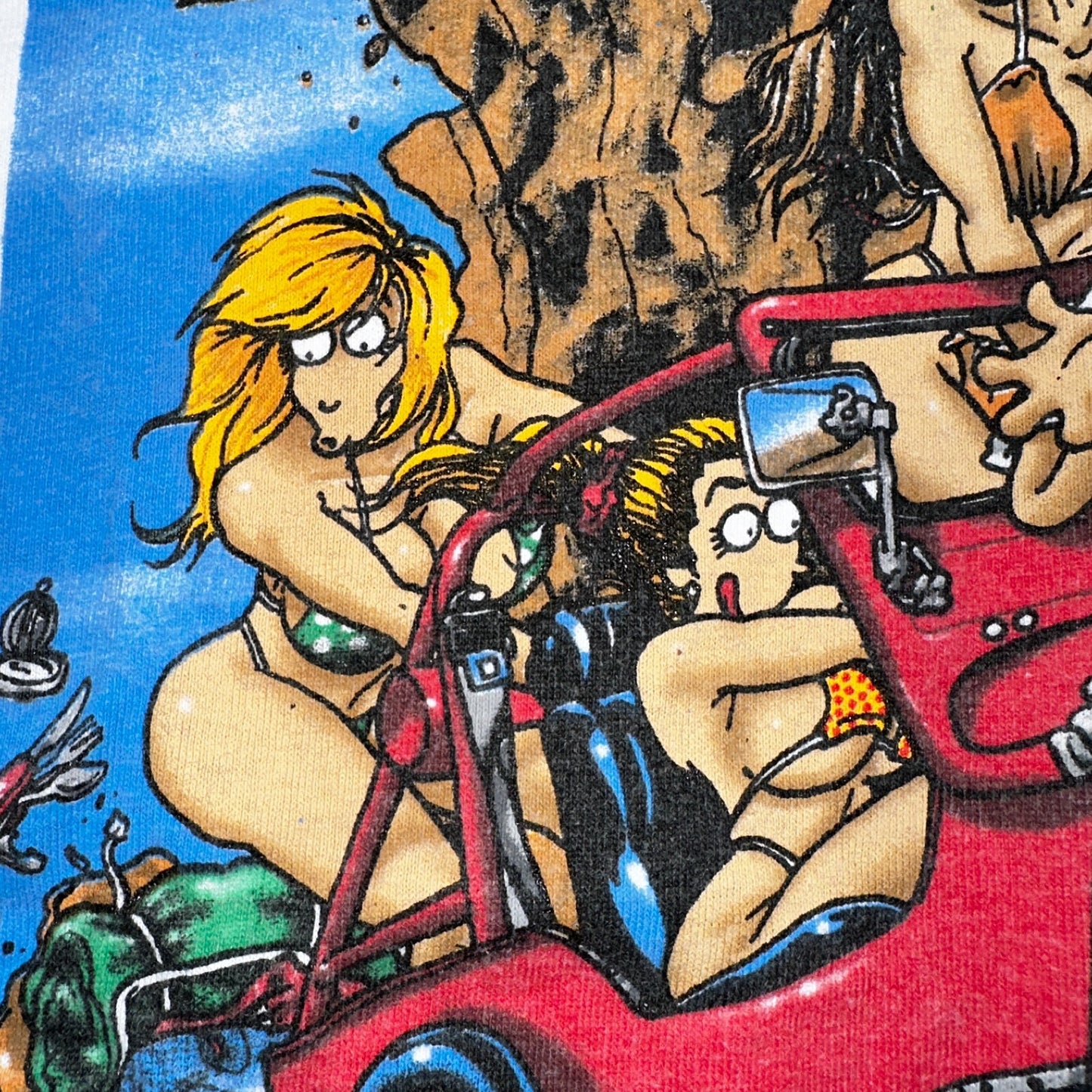 Big Johnson VTG 1997 Racing Naughty Humor Joke Single Stitch 90s Trucks Funny