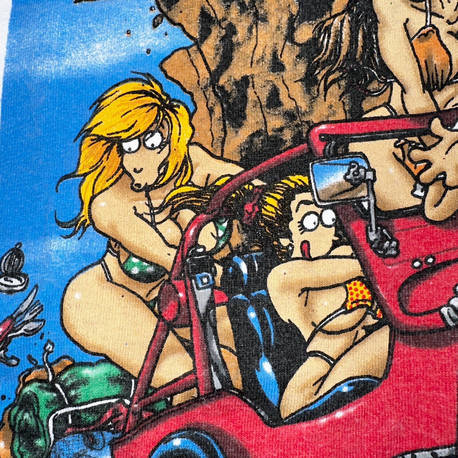 Big Johnson VTG 1997 Racing Naughty Humor Joke Single Stitch 90s Trucks Funny