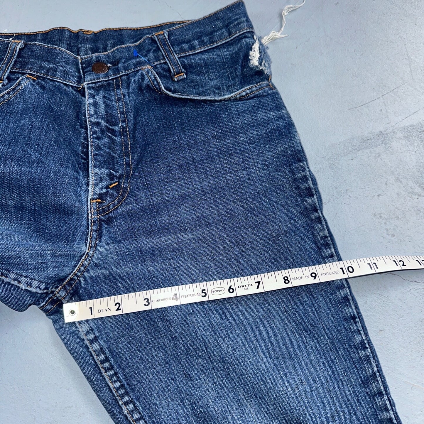 Levis 746 Vintage 70s USA Orange Tab Bootcut Flare Blue Bell Bottom Jeans 29x26