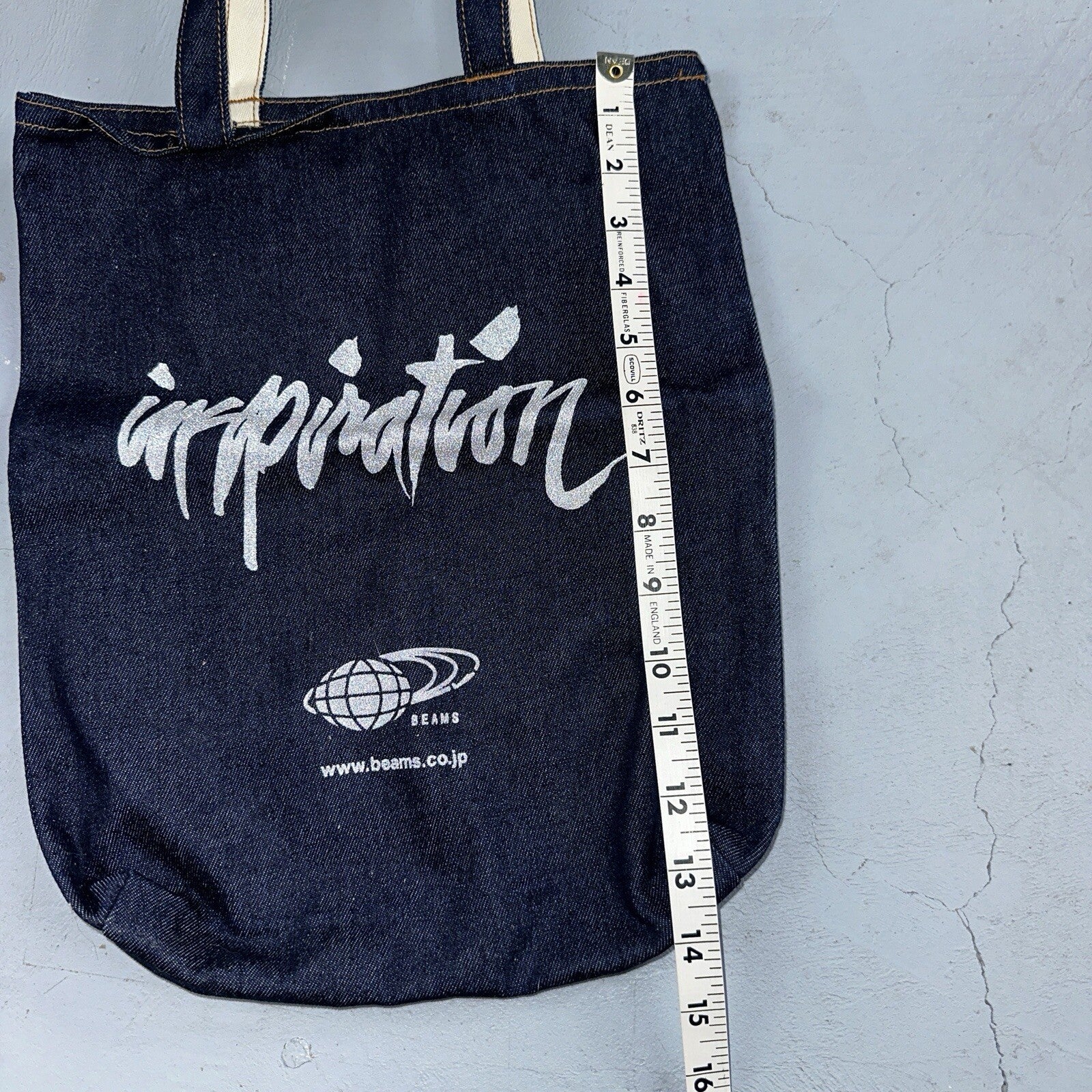 Beams Japan x Rin Tanaka Inspiration Freedamn Denim Tote Bag Vintage Style