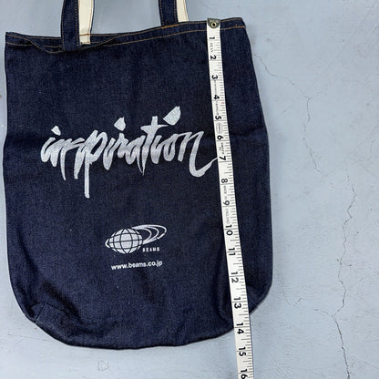 Beams Japan x Rin Tanaka Inspiration Freedamn Denim Tote Bag Vintage Style
