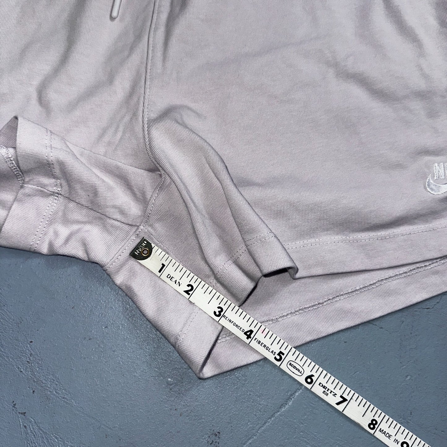 Nike Sportswear Shorts Womens XL Light Purple Drawstring Waist Athletic Lounge