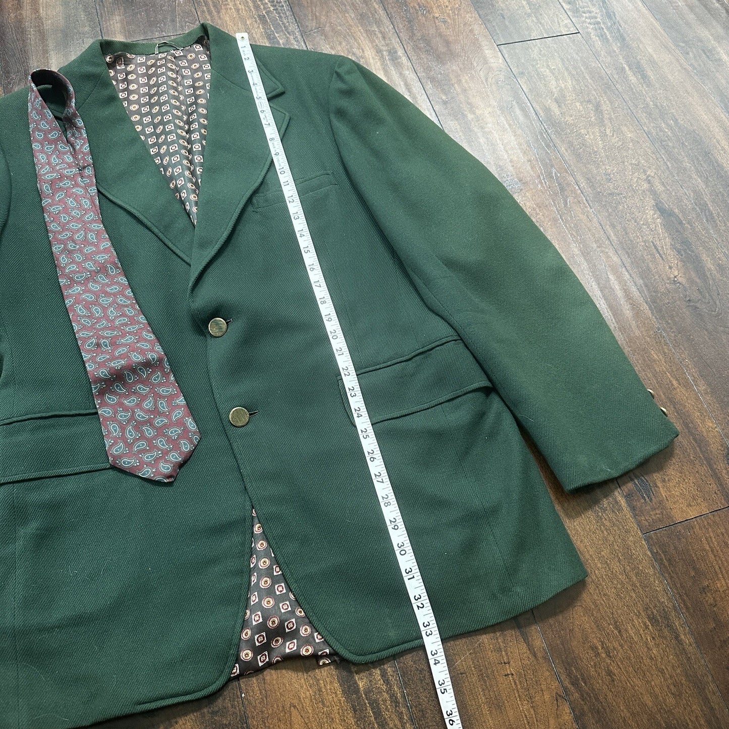 1960s 1970s Green Cashemere Sport Jacket VTG Mens Suit 44 34x32 Rockabilly Gray