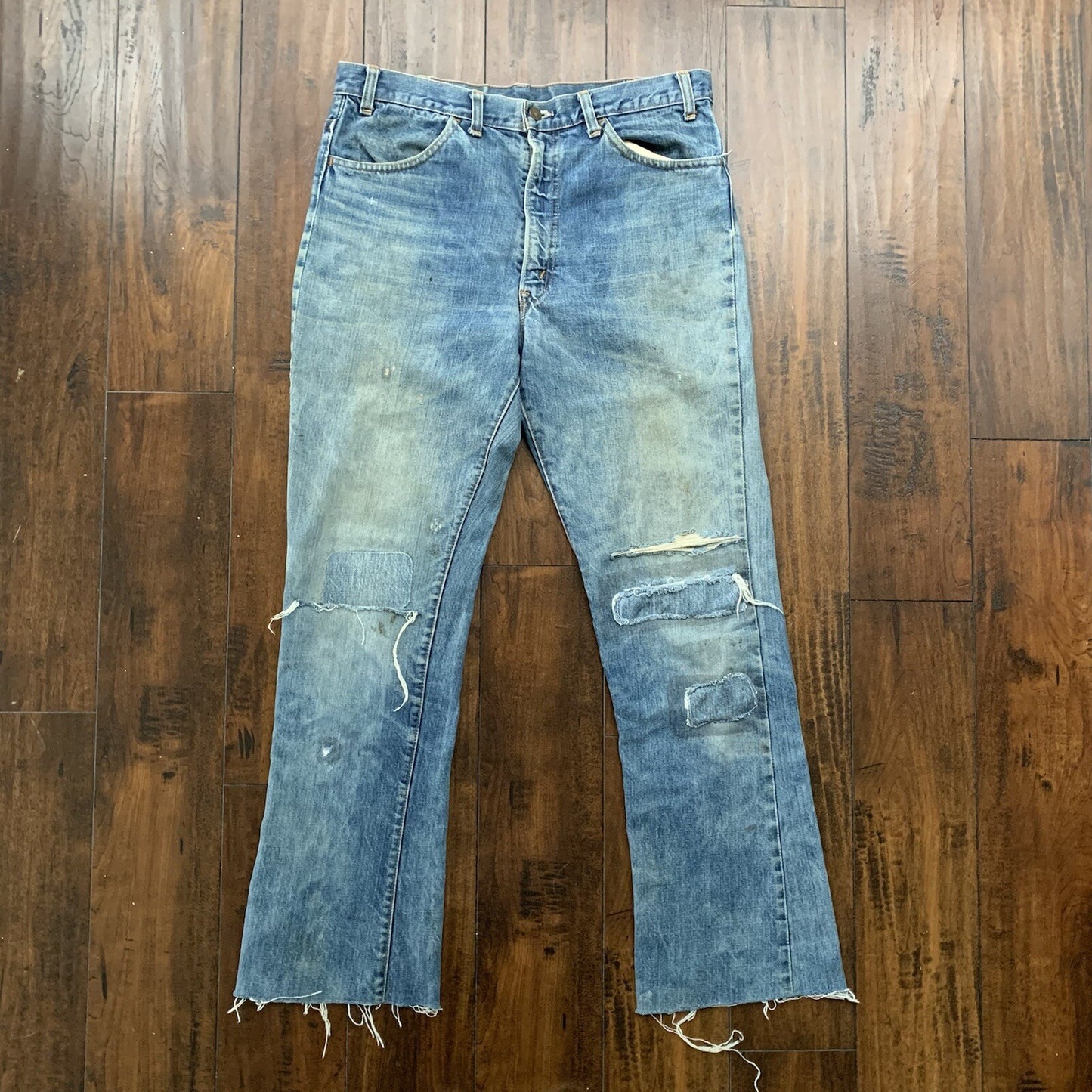 Levis 517 XX Vintage 70s Denim Jeans 501 35x31 Orange Tab Boot Cut