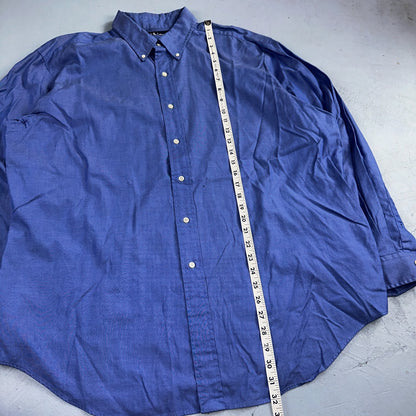 Ralph Lauren Shirt Mens 17.5 Long Sleeve Button Up Pony Yarmouth Cotton