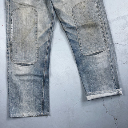 Levis 501 Vintage 80s Redline Selvedge USA XX Jeans Light Wash 36x31 Act 34x27