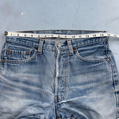 Levis 501 Vintage 80s Redline Selvedge USA Light Wash Jeans 31x36 Act 29x32
