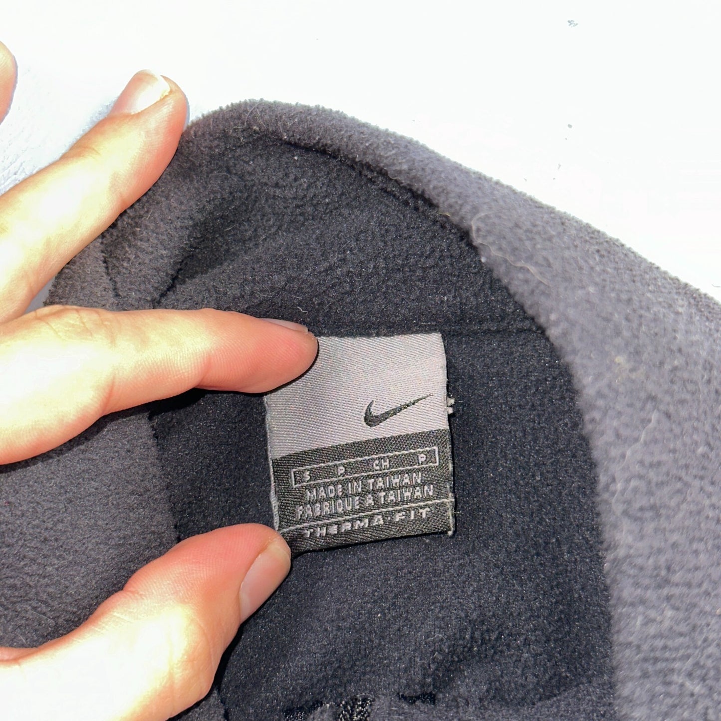 Nike Therma Quarter Zip Training Top Mens S Black Pullover Fleece Lined VTG