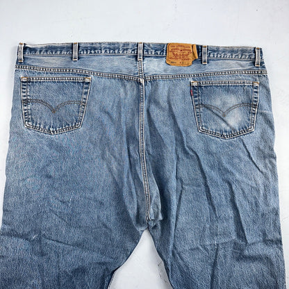Levis 501 Vintage 90s USA XX Straight Leg Jeans Blue Light Wash 60x30 Act 56x27