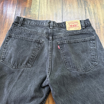 Levis 505 Vintage 90s Straight Leg XX Mexico Jeans 38x32 Black Wash Act 33x30