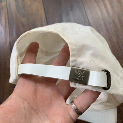 Basic 80s White Vintage Hat Cap Snapback Essential Clean Simple Cool Rap 90s