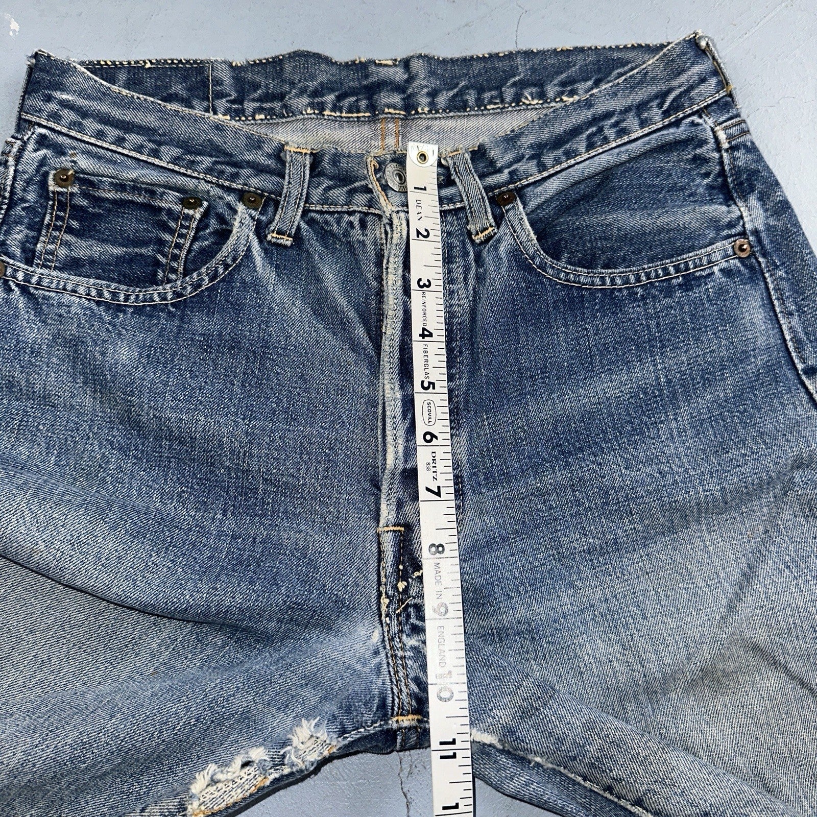 Levis 501 Big E Vintage 60s Redline Selvedge USA XX 1960s Jeans 30x32 Ac 28x28