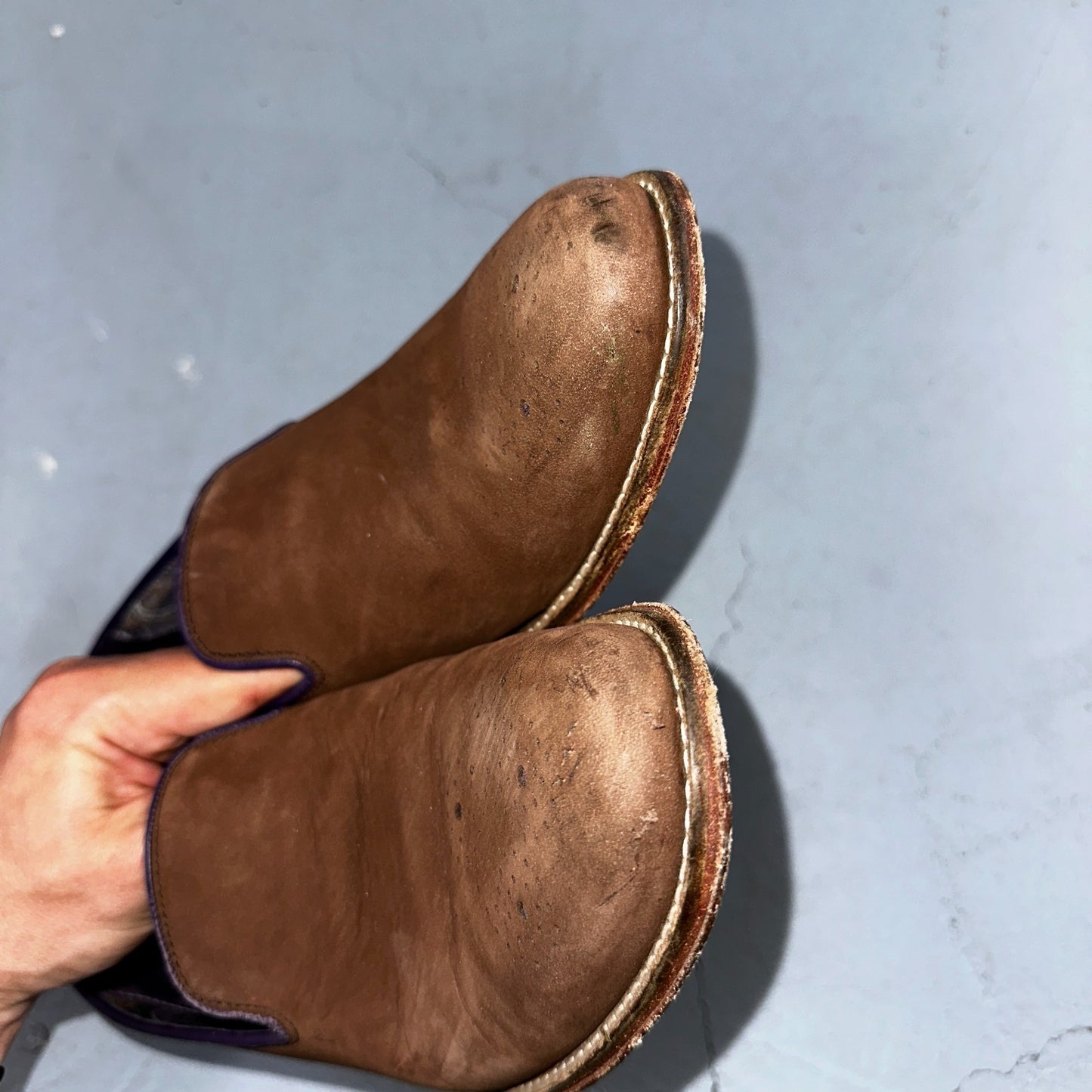 Men’s ROBERT GRAHAM Brown Suede Leather Fashion Loafers Sz 8.5 D