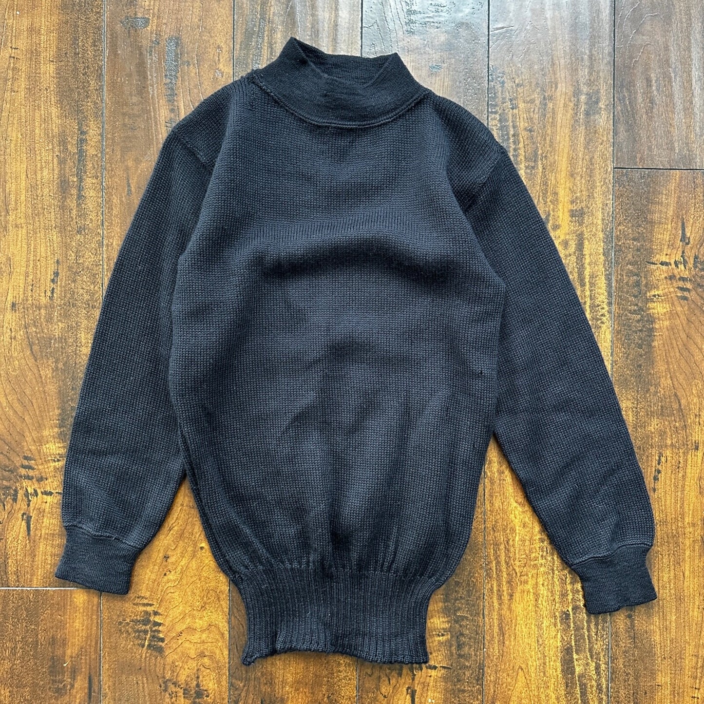 Vintage WW2 WWII USN Navy Deck Watch Wool Sailor's Sweater 1940s 40s Knit Rare