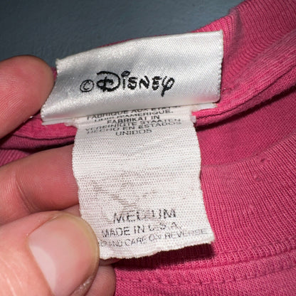 Disney Animal Kingdom Safari VTG T Shirt 90s Minnie Mouse Cute Pink USA Rare M
