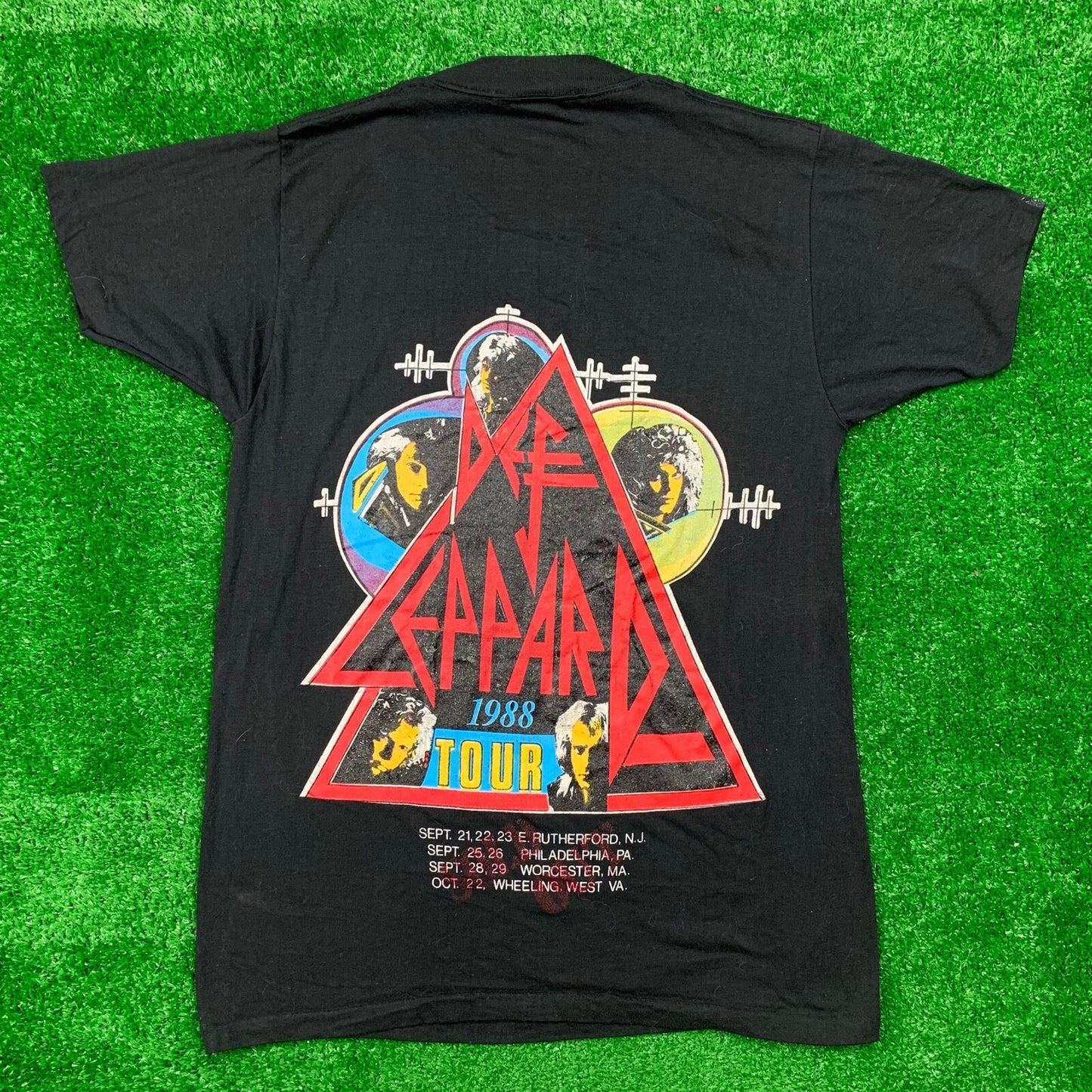 Def Leppard Hysteria Vintage T Shirt Tour 1987 1988 Sold Out Rock Band Music Rap