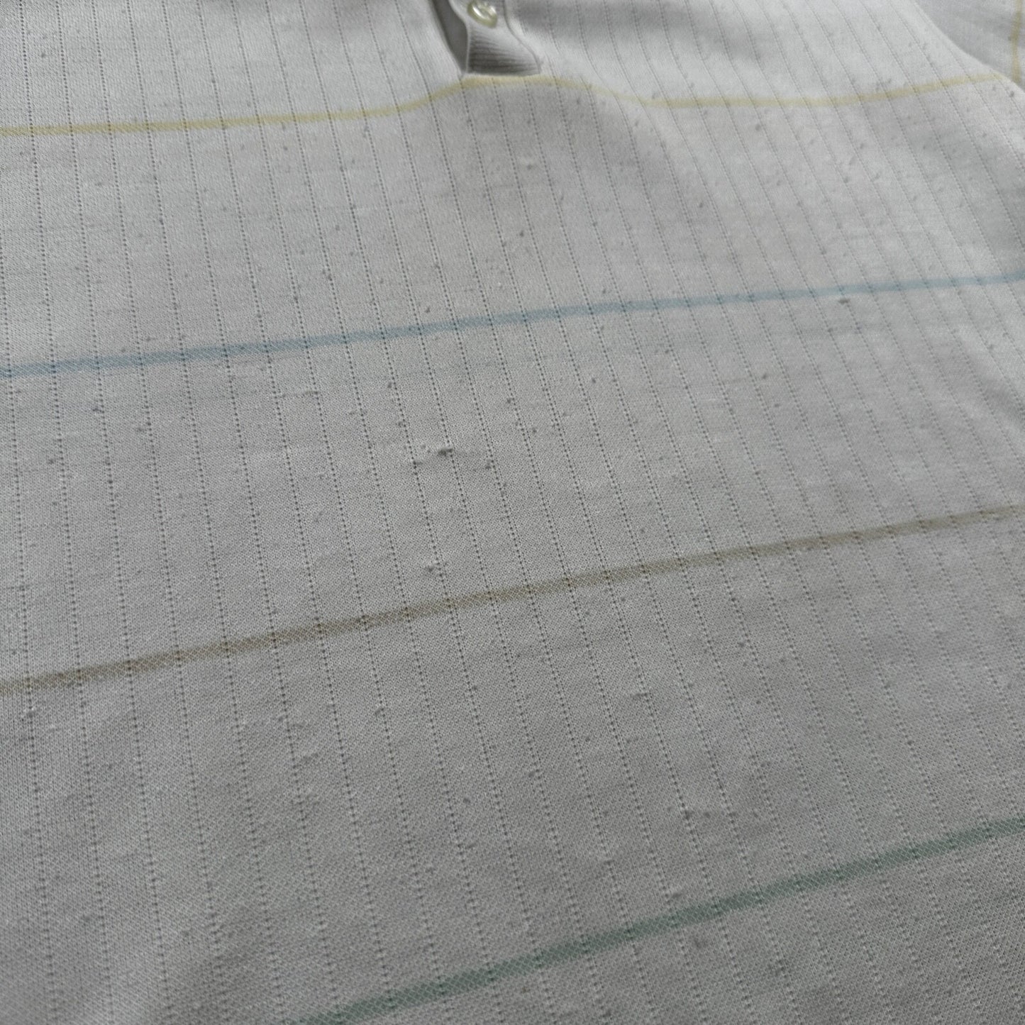 Vintage Edwards California White Polo Shirt Single Stitch 1960s Rockabilly 60s