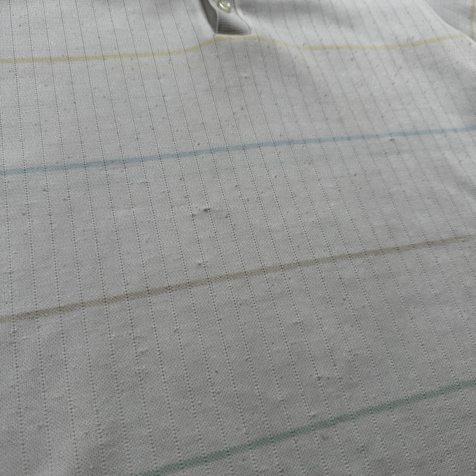 Vintage Edwards California White Polo Shirt Single Stitch 1960s Rockabilly 60s