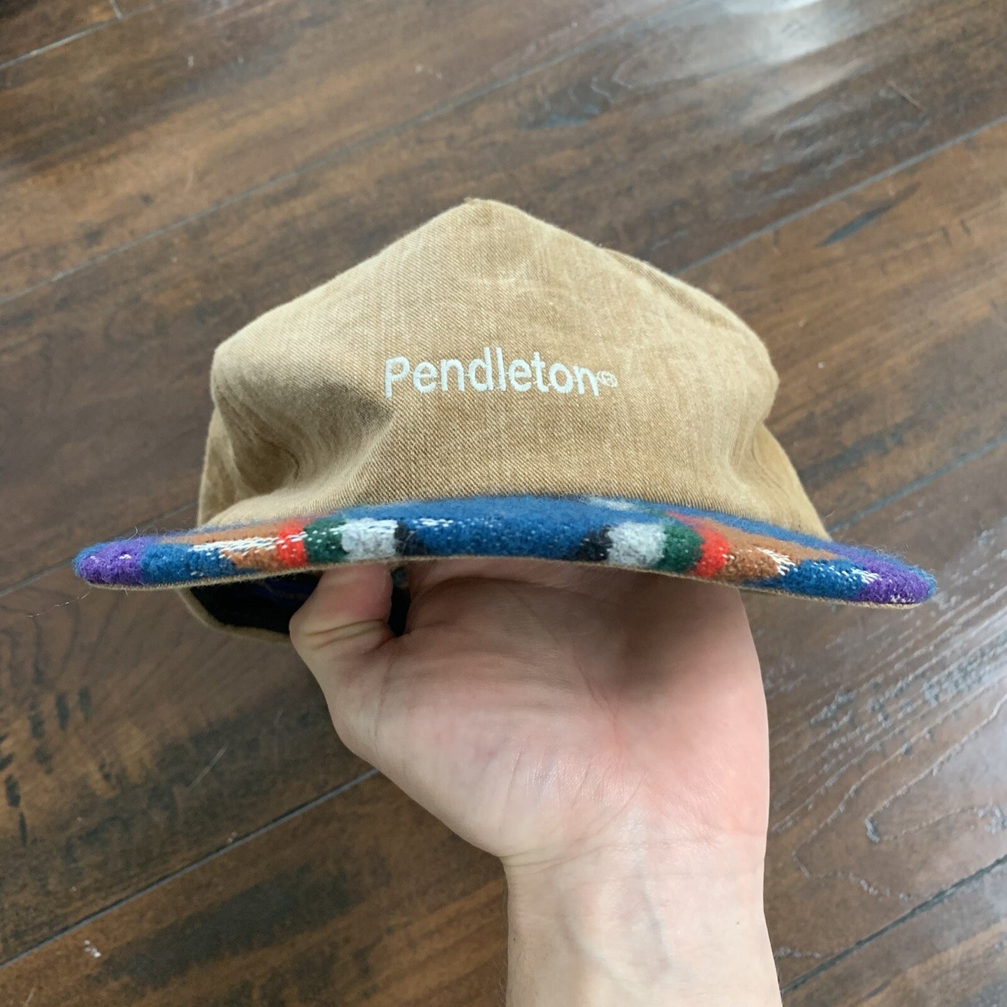 Vintage Pendleton Wool Men Strapback Ajustable Aztec Hat Baseball Cap 80s 90s