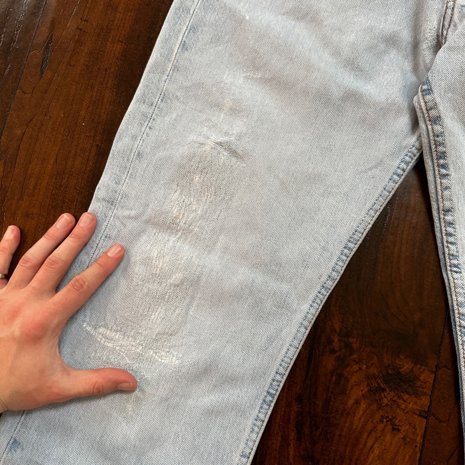 VTG Y2K Levis 501 Button Fly 31x32 Tag Jeans Light Wash 90s Blue XX Act 29x29