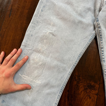 VTG Y2K Levis 501 Button Fly 31x32 Tag Jeans Light Wash 90s Blue XX Act 29x29