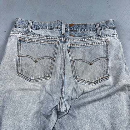 Levis 550 Vintage 90s USA Orange Tab Relaxed Blue Ligh Wash Jeans 36x32 Ac 33x30