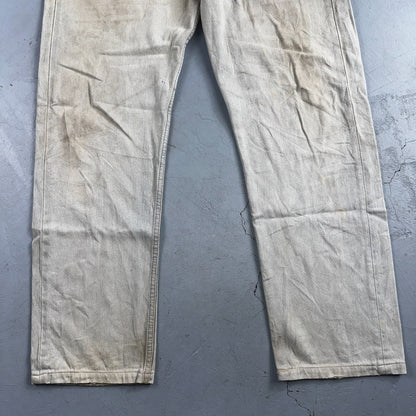 Levis 501 Vintage 90s UK Straight Leg Jeans Blue Light Wash 38x36 Act 37x30