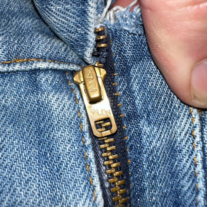 Levis 517 Vintage 80s USA Orange Tab Bootcut Flare Blue Jeans Talon Act 30x29