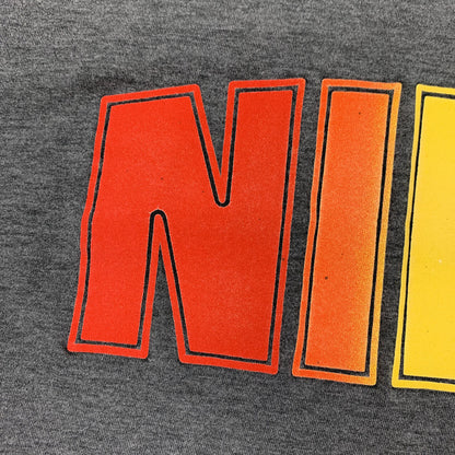 Nike Vintage T Shirt Mens Rainbow Spellout Arc JDI Japan 80s Blue Tag Geisha 90s