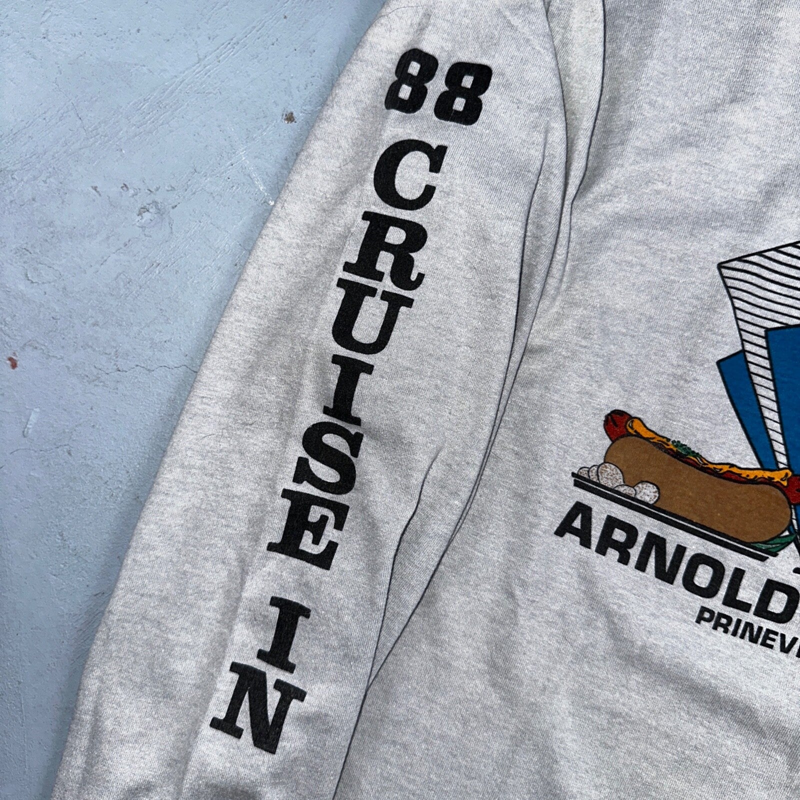 Arnolds Drive In VTG T Shirt Prineville Oregon Hot Dog Cruise Inn 1988 Rare 80s