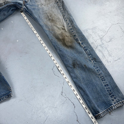 Levis 501 Vintage Y2K XX Straight Leg Jeans 90s Blue Med Wash 33x33 Act 30x30