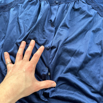 Two Cute Sets Jones New York Silky Pajamas Short Sleeve Missing Buttons VTG